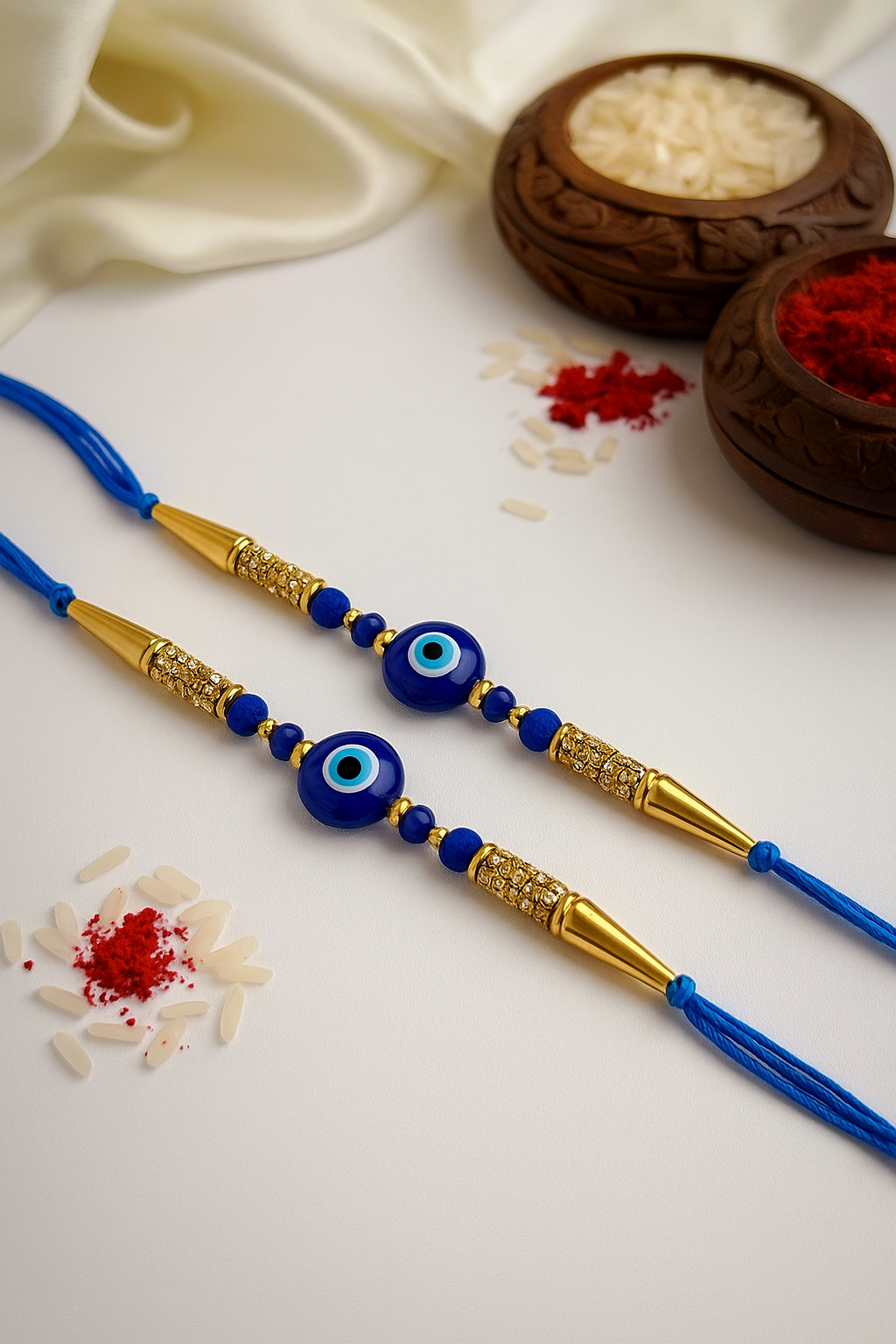 EVIL EYE RAKHI PACK OF 4 - RAKHI FOR BROTHERS COMBO PACK