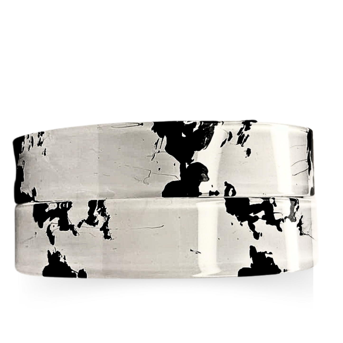 White Bangles for Girls and womens, Black classy shade Casual glass
