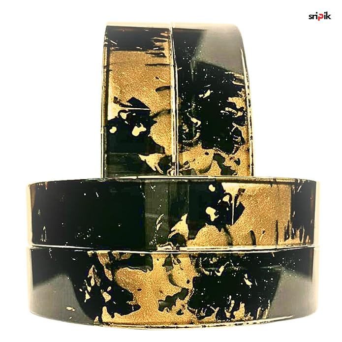 Bangles Glass chudiyaan Golden Shade Bangles glass kangan set pack of 1